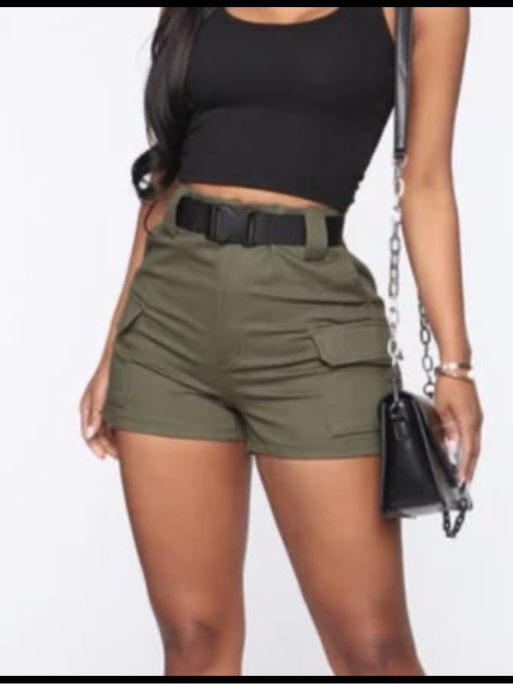 Fashion nova buckle up cargo shorts